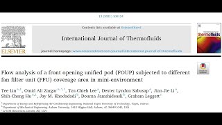 4 Flow analysis of a front opening unified pod subjected to different fan filter unit coverage area [upl. by Kal538]