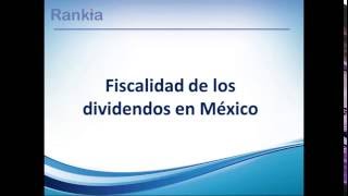 Fiscalidad de los dividendos [upl. by Swenson785]