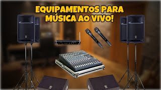 EQUIPAMENTO PARA SHOW ACÚSTICO Voz e Violão Bar Pub Restaurante Retorno Fone De Ouvido Igreja [upl. by Fisher864]