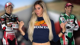 BIONDA in PISTA con ZARCO e NAKAGAMI 🏍️  Piango all’Honda Day 🥲🥹 [upl. by Harrus564]