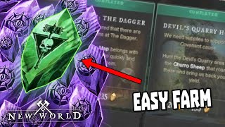 BEST Faction Rep and Token Grind  Rise of the Angry Earth Expansion  New World [upl. by Yt]