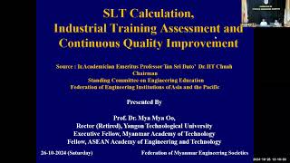 SLT Calculation Industrial Training Assessment and Continuous Quality Improvement [upl. by Cesaria]