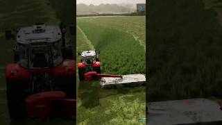 MASSEY FERGUSON 7S İLE OT BİÇİYORUZ FS22 fs22 farmingsimulator22 farmsimulator [upl. by Ylurt]