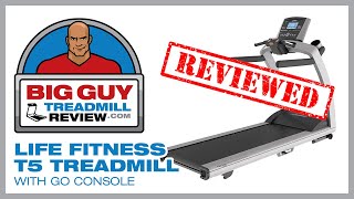 Life Fitness T5 Treadmill Review with Go Console from Big Mike on BigGuyTreadmillReviewcom [upl. by Jennine]