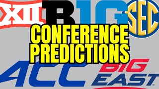 Way Too Early Conference Winner Predictions  College Basketball 202425 [upl. by Philipa]