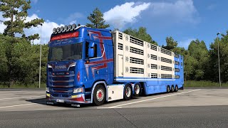 Euro Truck Simulator 2 Scania V8 OP Crackle and Deep sound 21 [upl. by Ludmilla]