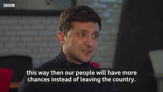 Volodymyr Zelenskiy BBC interview [upl. by Anwahsak]