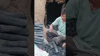 Charcoal cutting process [upl. by Leonore]