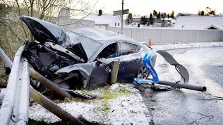 Petter Northug Svingen  DUI Car Crash Site [upl. by Ahsilrak]