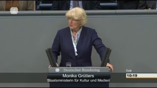 Kulturstaatsministerin Monika Grütters zur Weiterentwicklung der Kulturförderung nach § 96 BVFG [upl. by Moria]