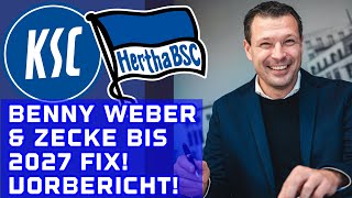 Benny Weber amp Zecke verlängern bis 2027 Vorbericht Karlsruher SC vs Hertha BSC [upl. by Claudio]