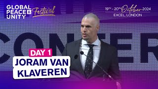 Joram Van Klaveren ExDutch FarRight Politician Turned Muslim Speaks at GPU Festival [upl. by Otrebilif76]