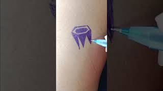 How to make tattoo on hand  pen tattoo on hand  how to draw tattoo  tattoo shorts [upl. by Nnailuj921]