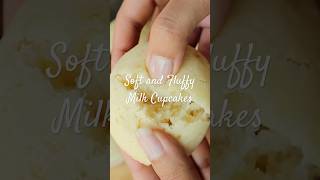 Soft and Fluffy Milk Cupcakes cupcakerecipe cake [upl. by Wolfy]