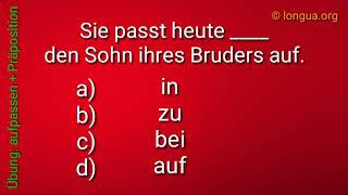 Deutsch lernen B2 Prüfung Vorbereitung Lückentext  Sie passt den Sohn ihres Bruders auf [upl. by Vasyuta899]