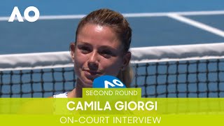 Camila Giorgi OnCourt Interview 2R  Australian Open 2022 [upl. by Rizan856]