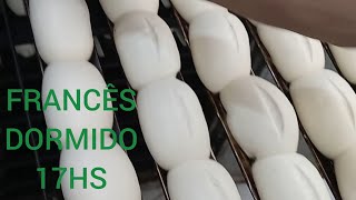 como fazer pão francês de longa fermentação dormido 17 hs [upl. by Adnoryt204]