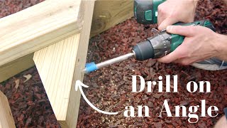 How to Drill a Hole on an Angle  Drill a 45 degree Hole [upl. by Euqor]