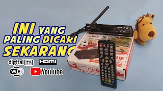 PAKET LENGKAP  Unboxing Set Top Box Advance DVB T2 [upl. by Namrej668]