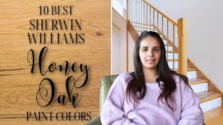 10 Best SHERWIN WILLIAMS Paint Colors That Go With HONEY OAK [upl. by Hairehcaz]