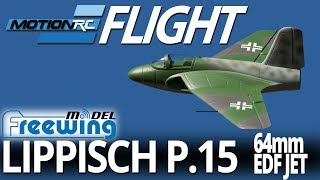 Freewing Lippisch P15 64mm EDf Jet  Flight Review  Motion RC [upl. by Sheehan]