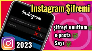 Instagram Şifremi Unuttum E postamı Bilmiyorum 2023 Yeni [upl. by Lachman]