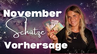 Vorhersage November  SCHÜTZE Aszendent Sonne und Mond 🍁🖤🕯️ Psychic Tarot Reading  Glory Mueller [upl. by Naxela898]