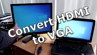 HDMI to VGA adapter to connect a new PC to an old monitor  hdmi to vga converter [upl. by Brendin]