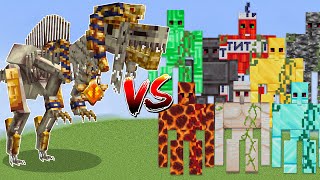 Ancient Remnant Cataclysm Vs ALL GOLEMS  Minecraft Mob Battle [upl. by Eidde]