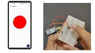 Sending Digital signal To Blynk App with NodeMcu and Push button  Home Security system [upl. by Retha734]