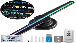 VEVOR 3D Holographic Fan 165Inch Hologram Fan with 224 Led Beads Holographic Review [upl. by Aehsel794]