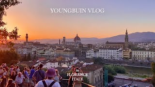 🇮🇹 Youngbuin vlog  피렌체에서 노을 같이 보실래요 내 생에 가장 아름다웠던 노을 in Florence 노을 맛집 피렌체 [upl. by Yeclek]