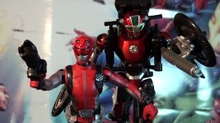 R191 Bandai MBAF GoBusters Red Buster Cheeda Nick Power Rangers Beast Morphers Figure Set Review [upl. by Seidel354]