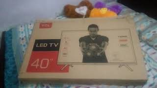 TCL LED TV 40quot L40D3000  Unboxing amp Review [upl. by Liuqnoj]