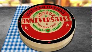 JOYEUX ANNIVERSAIRE   Carte virtuelle animée anniversaire [upl. by Tobie]