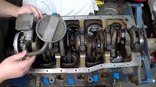 1968 Mustang 289 Oil pump install [upl. by Mirella]