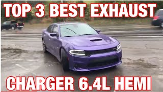 Top 3 BEST Exhaust for Dodge Charger 64L SCAT PACK [upl. by Drus]