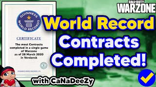 WORLD RECORD 16 CONTRACTS IN ONE GAME CoD WARZONE [upl. by Goodson]