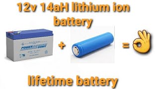 DIY Guide Converting a Dry Battery to a 12V 14Ah Lithiumion Powerhouse [upl. by Airetal]