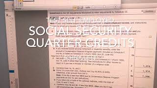 2023 Maximize Self employed Social Security quarter credits earned and minimum earnings needed [upl. by Oiragelo]