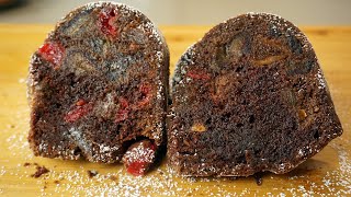 How To Make A Different Kind Of Fruitcake  Chocolate Fruitcake [upl. by Misa]