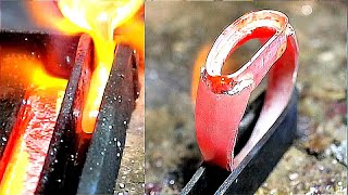 this is how i make silver rings for men  handmade jewelry [upl. by Norean]