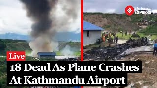 Nepal Plane Crash 18 Dead As Plane Crashes During Takeoff At Kathmandu Airport [upl. by Rafaelita]