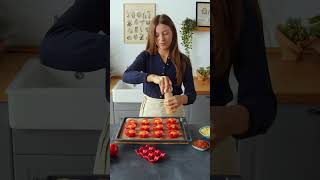 Tomates farcies avec des œufs 🍅 food recette tomato [upl. by Sulrac]