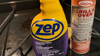 Oven Cleaning Test  Zep Degreaser vs Claire Oven and Grill Cleaner [upl. by Santiago371]