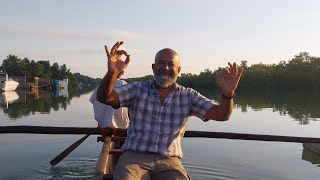 Pirogue paddling across the mangroves channel of Morondova Fishing village [upl. by Kunz]