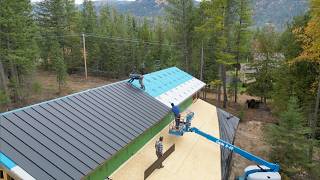 TRYING To Beat The RAIN  Installing A Standing Seam Metal Roof On Our BARNDOMINIUM [upl. by Ainwat]