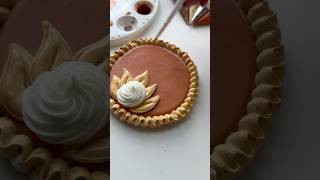 Pumpkin pie cookie🥧 recipes and supplies linked in my bio cookiedecorating asmr satisfying [upl. by Kay]