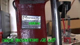 Hornady Lock N Load AP  How to load 45 ACP Basic Reloading [upl. by Kehsihba787]