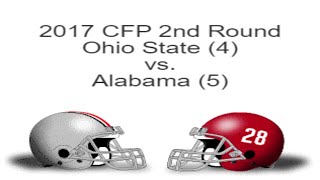 Game 6  2017 College Football 12Team Playoff Simulation NCAA 14  Alabama vs Ohio State [upl. by Shaeffer]